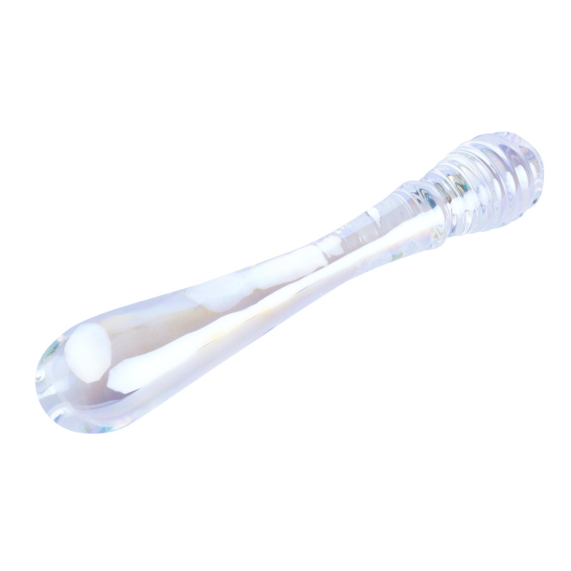LoveToy Gode en Verre Twin Pleasures 20 x 3.6cm Transparent